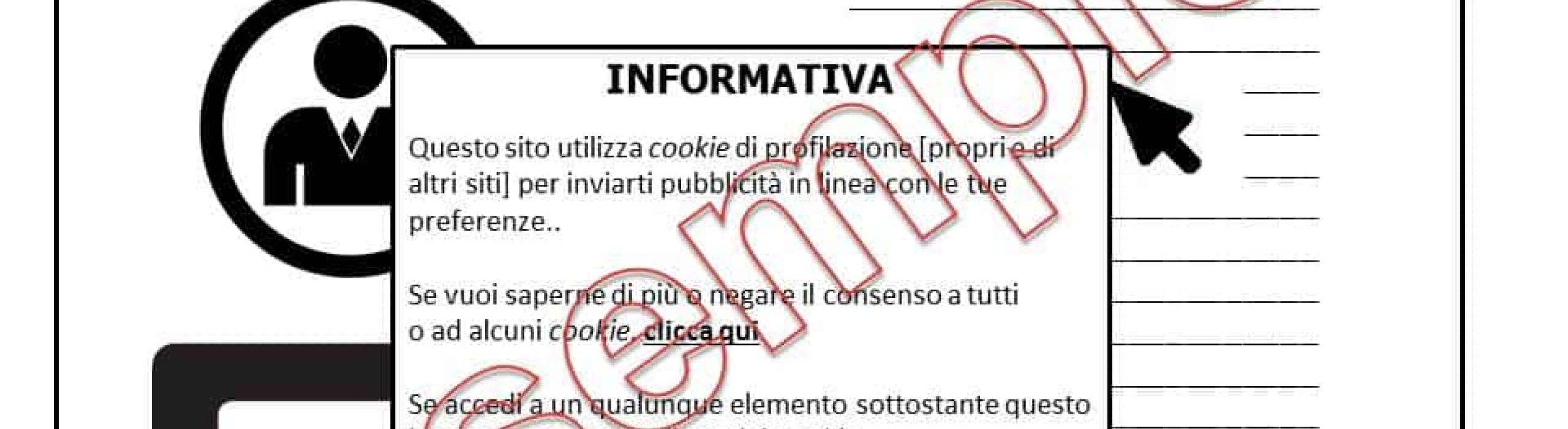 esempio scheda sito web